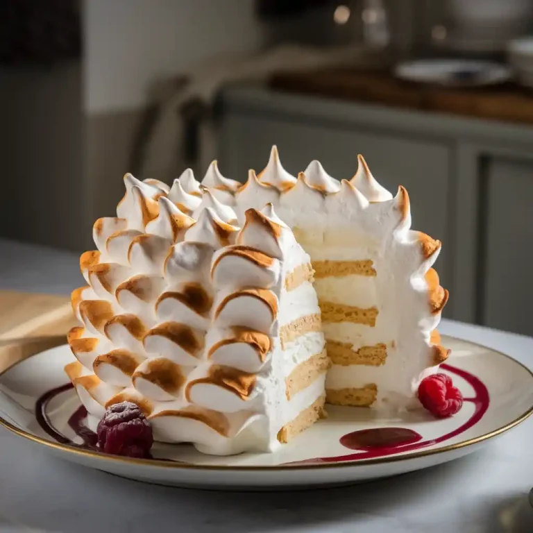 Tarta helada con merengue o Tarta Alaska
