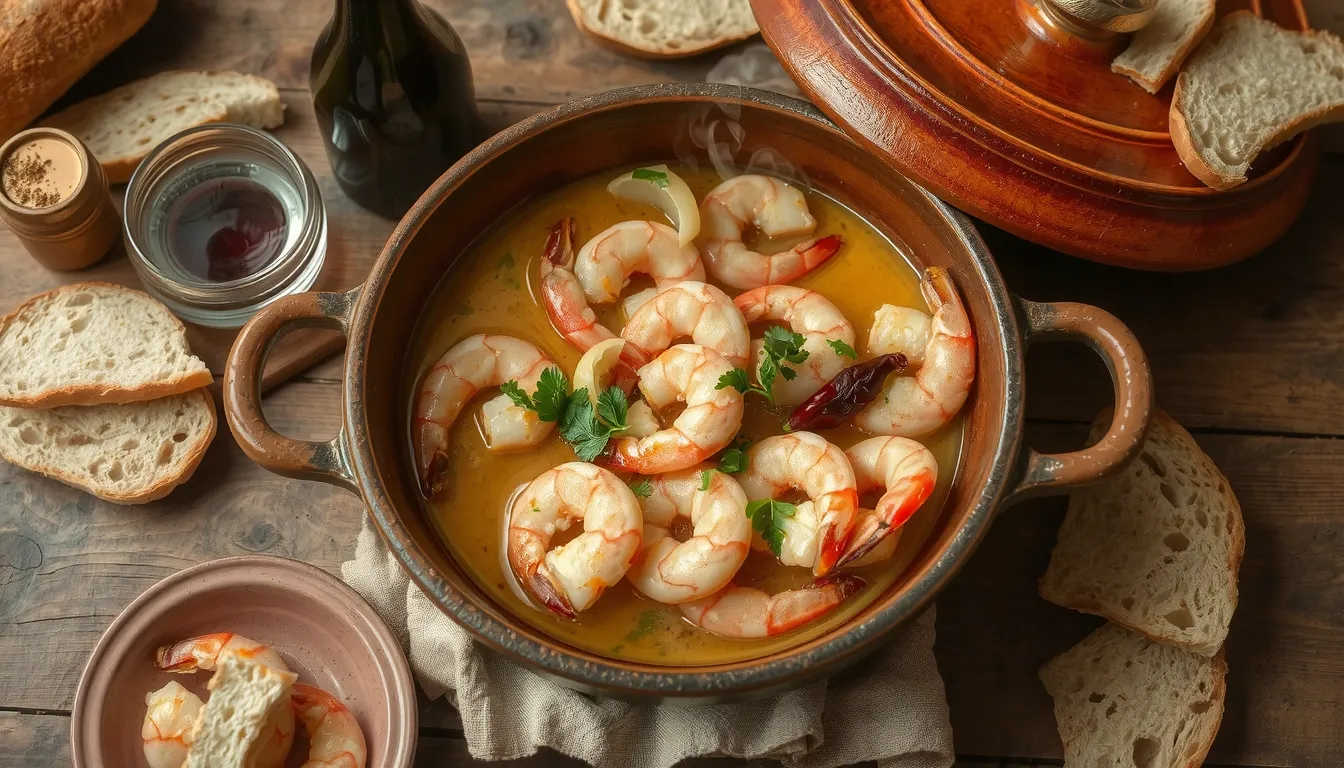 gambas à lail recette espagnole