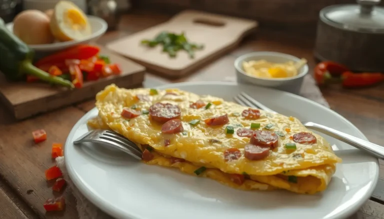 Omelette au chorizo et poivrons : recette simple et rapide