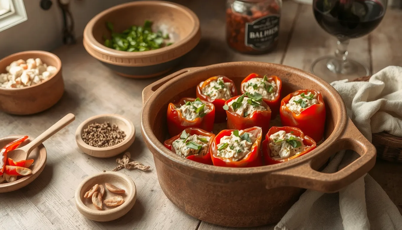 piquillos à la morue