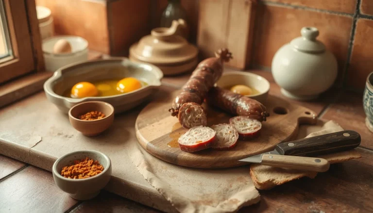 Recette traditionnelle de soubressade : œufs, pâtés et chaussons pied-noir