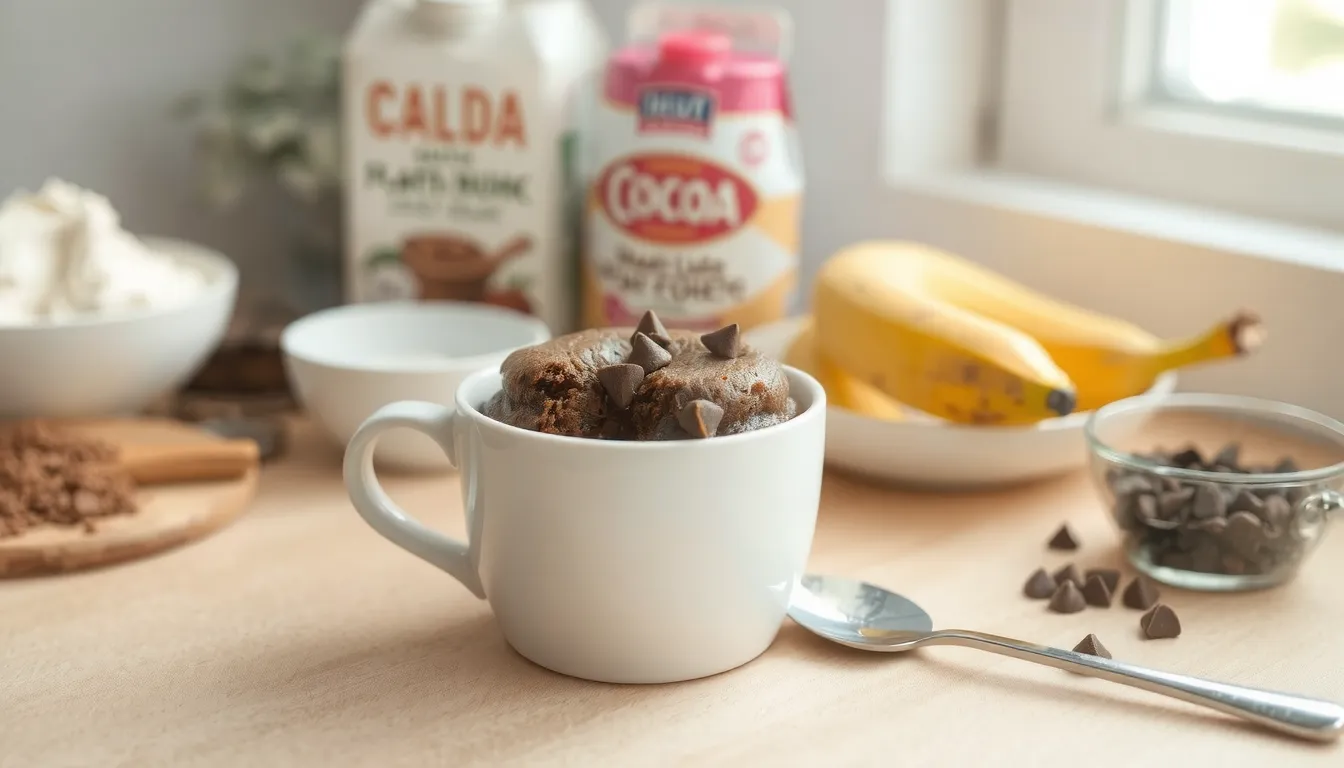 mug cake sans oeuf