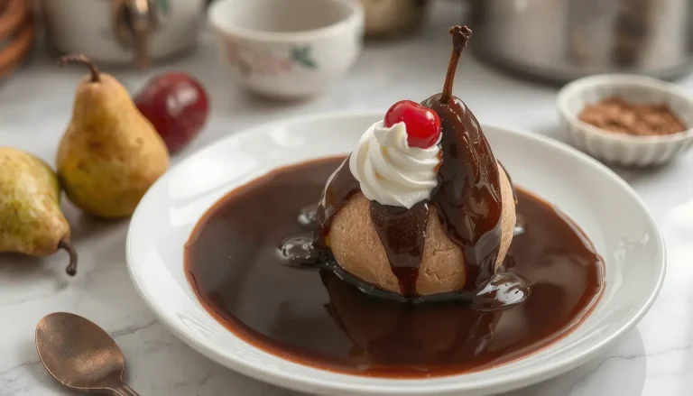 Poire belle Hélène : la recette facile, ingrédients exacts et étapes pas à pas