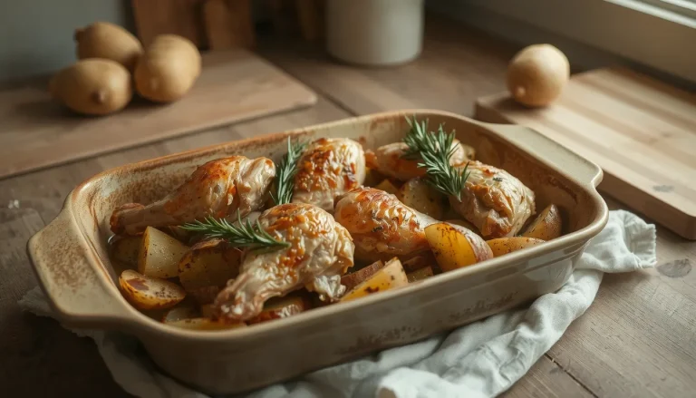 Poulet pomme de terre au four : la recette familiale complète, facile et testée