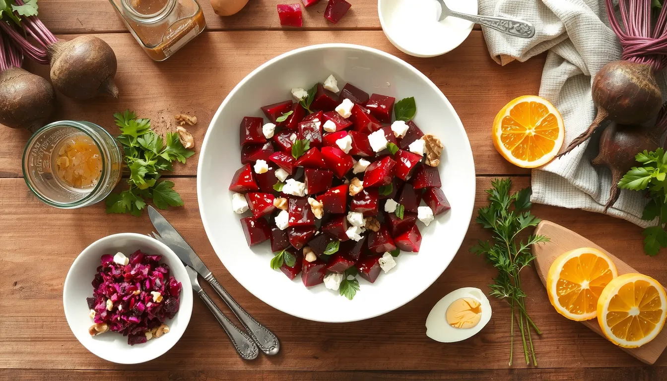 salade de betteraves rouges